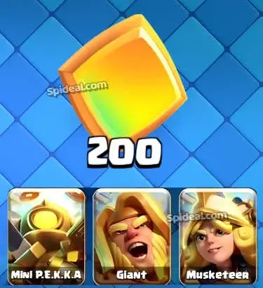 Image 200 Monedas de Héroe para 1 Héroe Gratis Clash Royale