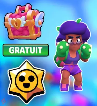 Image Caja del Amor y Starr Drop Gratis en Brawl Stars de Rosa