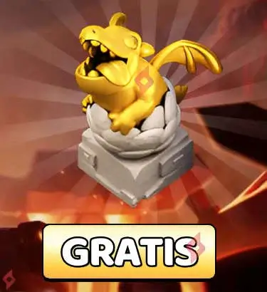 Image Nueva Estatua del Bebé Dragón Gratis en Clash of Clans vía Supercell Store