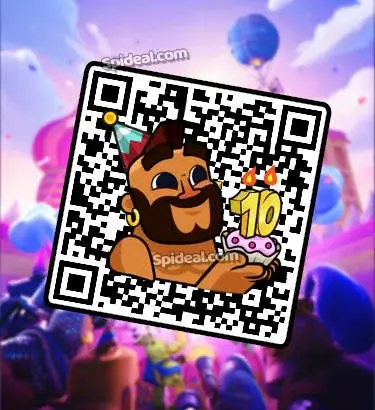 Image QR Code Free Hog Rider Cake Emote Clash Royale